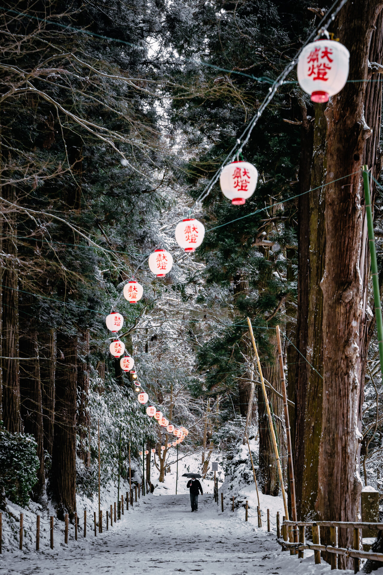 中尊寺の道の説明