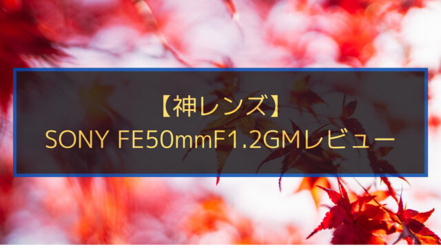 SONY FE50mmF1.2GMレビュー