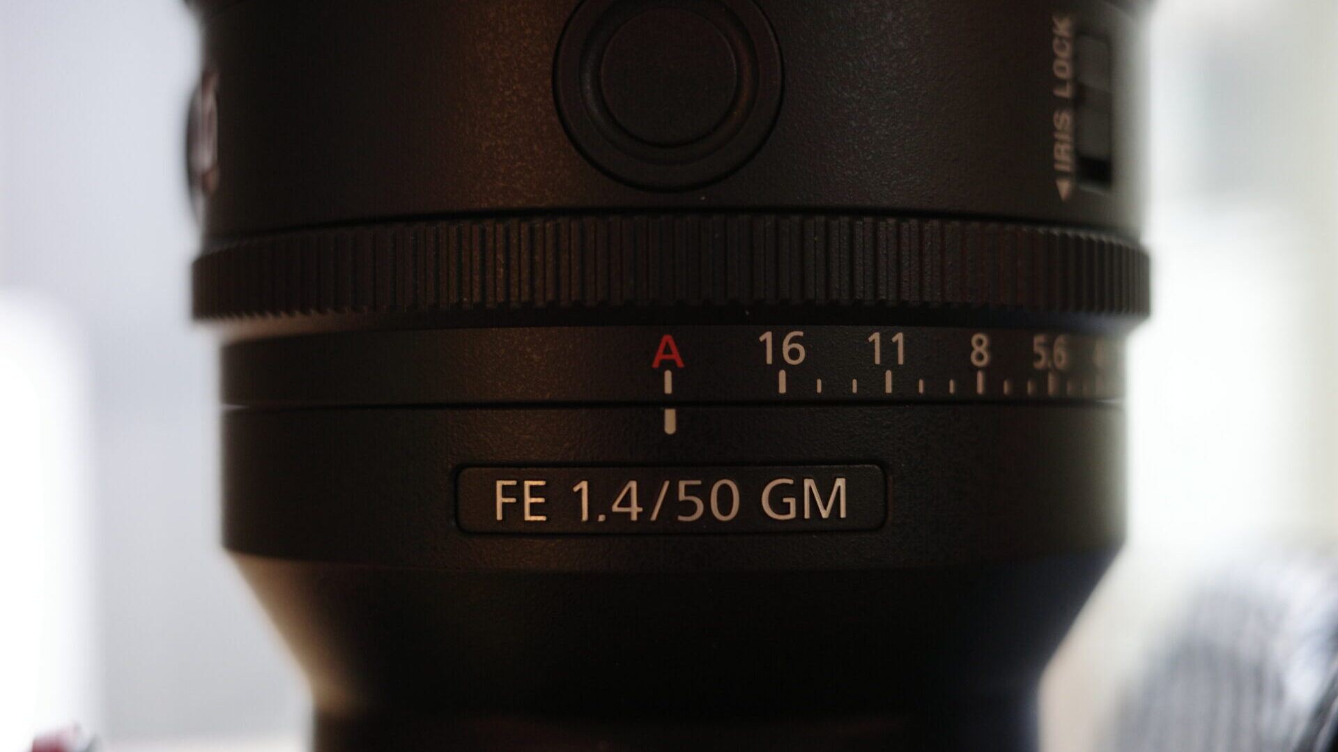 FE50mmF1.4GMピントリングと絞りリングの画像